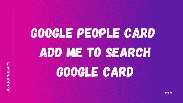 add me to search card